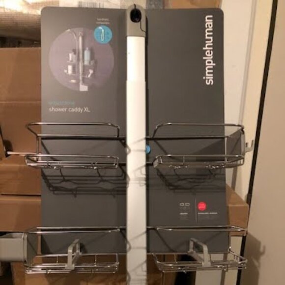 NEW simplehuman Adjustable and Extendable Shower Caddy XL, - Picture 3 of 7